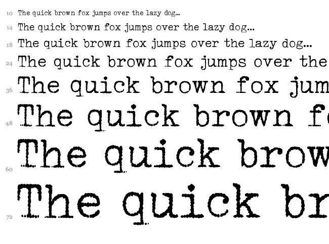 1952 Rheinmetall font waterfall